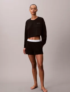 Calvin Klein Lounge-Shorts aus Baumwolljersey^Damen Nachtwäsche & Loungewear