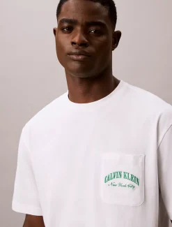 Calvin Klein Lounge-T-Shirt mit Logo aus Baumwolle - Comfort Cotton^Herren Nachtwäsche & LoungewearFrisch Eingetroffen