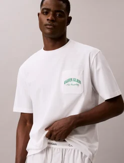 Calvin Klein Lounge-T-Shirt mit Logo aus Baumwolle - Comfort Cotton^Herren Nachtwäsche & LoungewearFrisch Eingetroffen
