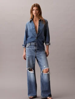 Calvin Klein Low Rise Distressed Baggy Jeans^Damen High Rise Skinny|Relaxed Boot