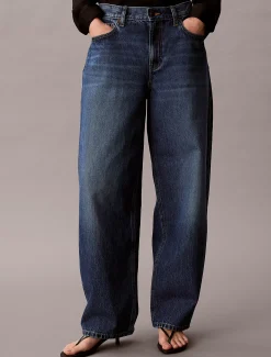 Calvin Klein Lässige Barrel Jeans^Damen High Rise Skinny|Mom Jeans