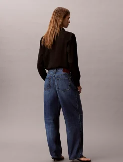 Calvin Klein Lässige Barrel Jeans^Damen High Rise Skinny|Mom Jeans