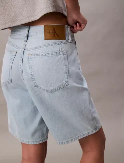 Calvin Klein Lässige Bermuda-Shorts aus Leinen-Mix^Damen Hosen & Shorts