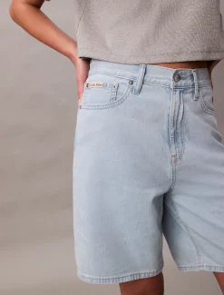 Calvin Klein Lässige Bermuda-Shorts aus Leinen-Mix^Damen Hosen & Shorts