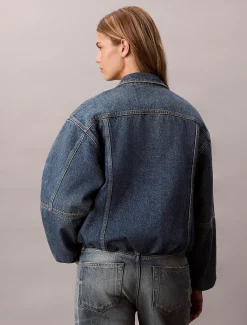 Calvin Klein Lässige Bubble-Jeansjacke^Damen Jeansjacken|JackenFrisch Eingetroffen