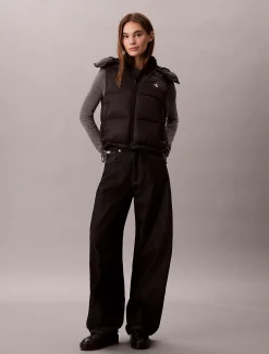 Calvin Klein Lässige Daunen-Steppweste mit Kapuze^Damen Stepp Jacken