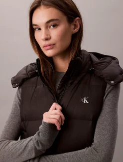 Calvin Klein Lässige Daunen-Steppweste mit Kapuze^Damen Stepp Jacken