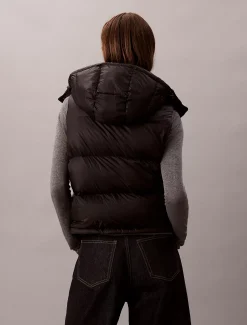 Calvin Klein Lässige Daunen-Steppweste mit Kapuze^Damen Stepp Jacken