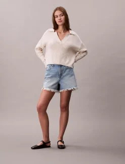 Calvin Klein Lässige Denim-Shorts im 90er Jahre Look^Damen Hosen & Shorts