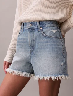Calvin Klein Lässige Denim-Shorts im 90er Jahre Look^Damen Hosen & Shorts