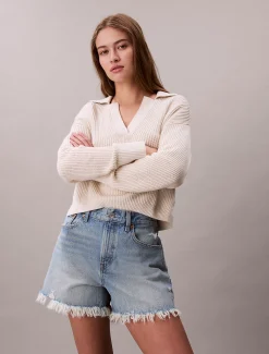 Calvin Klein Lässige Denim-Shorts im 90er Jahre Look^Damen Hosen & Shorts