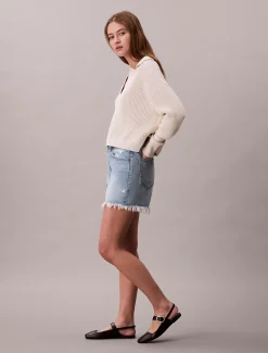 Calvin Klein Lässige Denim-Shorts im 90er Jahre Look^Damen Hosen & Shorts