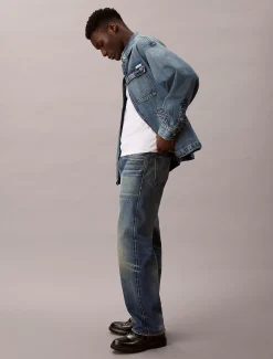 Calvin Klein Lässige Feldjacke aus Denim^Herren Jeansjacken|JackenFrisch Eingetroffen