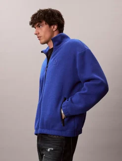 Calvin Klein Lässige Fleece-Jacke aus Wollgemisch^Herren Hoodies & Sweatshirts