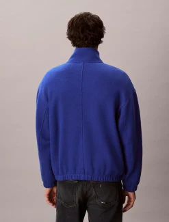 Calvin Klein Lässige Fleece-Jacke aus Wollgemisch^Herren Hoodies & Sweatshirts