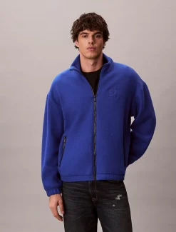Calvin Klein Lässige Fleece-Jacke aus Wollgemisch^Herren Hoodies & Sweatshirts