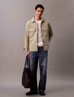 Calvin Klein Lässige Hemdjacke aus Ripstop-Baumwolle^Herren Hemden & Poloshirts