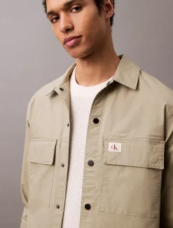 Calvin Klein Lässige Hemdjacke aus Ripstop-Baumwolle^Herren Hemden & Poloshirts