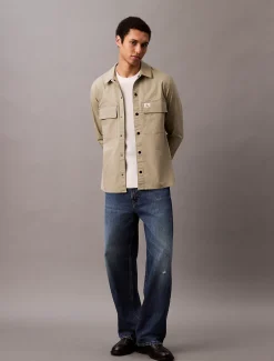 Calvin Klein Lässige Hemdjacke aus Ripstop-Baumwolle^Herren Hemden & Poloshirts