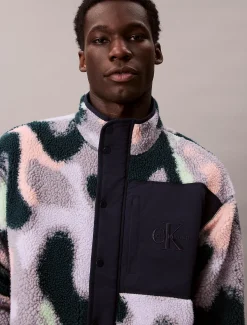 Calvin Klein Lässige Jacke aus Sherpa-Fleece^Herren Hoodies & Sweatshirts