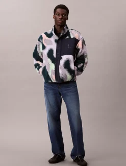 Calvin Klein Lässige Jacke aus Sherpa-Fleece^Herren Hoodies & Sweatshirts