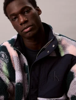 Calvin Klein Lässige Jacke aus Sherpa-Fleece^Herren Hoodies & Sweatshirts