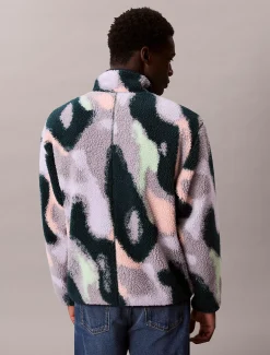 Calvin Klein Lässige Jacke aus Sherpa-Fleece^Herren Hoodies & Sweatshirts