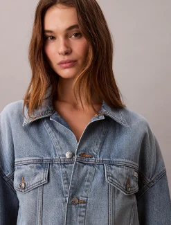 Calvin Klein Lässige Jeansjacke^Damen JackenFrisch Eingetroffen|Jeansjacken