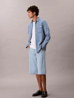 Calvin Klein Lässige lange Denim-Shorts^Herren Hosen & Shorts