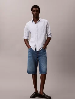 Calvin Klein Lässige lange Denim-Shorts^Herren Hosen & Shorts