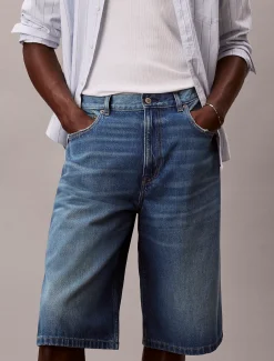 Calvin Klein Lässige lange Denim-Shorts^Herren Hosen & Shorts