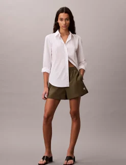 Calvin Klein Lässige Shorts aus Baumwoll-Popeline^Damen Hosen & Shorts