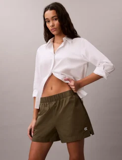 Calvin Klein Lässige Shorts aus Baumwoll-Popeline^Damen Hosen & Shorts