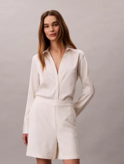 Calvin Klein Lässige Shorts aus strukturiertem Strick^Damen Hosen & Shorts