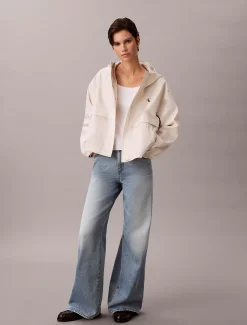 Calvin Klein Lässige Tech-Jacke mit Kapuze^Damen JackenFrisch Eingetroffen