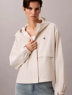 Calvin Klein Lässige Tech-Jacke mit Kapuze^Damen JackenFrisch Eingetroffen