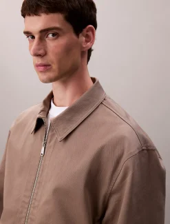 Calvin Klein Lässige Utility-Jacke aus Baumwollstretch^Herren JackenFrisch Eingetroffen
