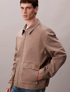 Calvin Klein Lässige Utility-Jacke aus Baumwollstretch^Herren JackenFrisch Eingetroffen