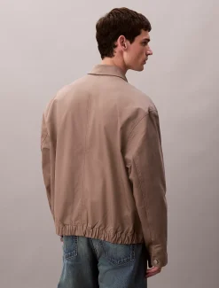 Calvin Klein Lässige Utility-Jacke aus Baumwollstretch^Herren JackenFrisch Eingetroffen