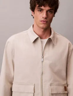 Calvin Klein Lässige Utility-Jacke aus Baumwollstretch^Herren JackenFrisch Eingetroffen