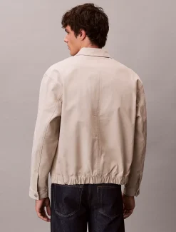 Calvin Klein Lässige Utility-Jacke aus Baumwollstretch^Herren JackenFrisch Eingetroffen