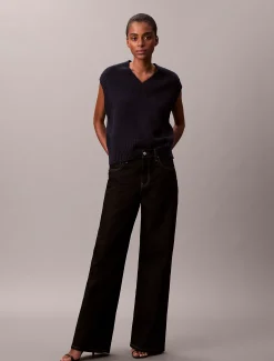 Calvin Klein Lässige Weste aus Woll-Bouclé^Damen Strickdesigns