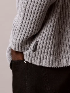 Calvin Klein Lässiger Cardigan aus gerippter Baumwolle^Herren Strickdesigns