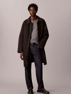 Calvin Klein Lässiger gefütterter Herrenmantel^Herren Stepp Jacken|Mäntel