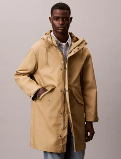 Calvin Klein Lässiger gefütterter Parka aus gebondeter Baumwolle^Herren Mäntel|JackenFrisch Eingetroffen
