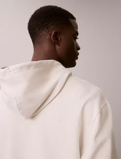 Calvin Klein Lässiger Hoodie aus Fleece mit Monogramm-Logoaufnäher^Herren Hoodies & Sweatshirts