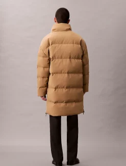Calvin Klein Lässiger, langer Daunen-Steppmantel^Herren Mäntel|Stepp Jacken