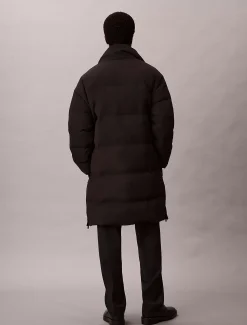 Calvin Klein Lässiger, langer Daunen-Steppmantel^Herren Mäntel|Stepp Jacken