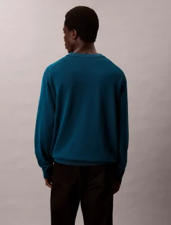 Calvin Klein Lässiger Monogramm-Pullover aus Baumwolle^Herren Strickdesigns