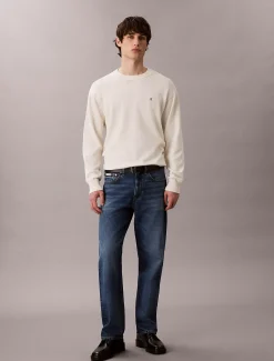 Calvin Klein Lässiger Monogramm-Pullover aus Baumwolle^Herren Strickdesigns